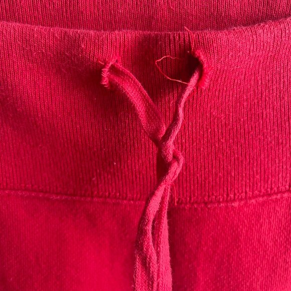 Y2K American Eagle Sweatpants Womens XL Red Wide Leg Low Rise Drawstring X - Picture 3 of 12